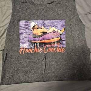 Gray Sleeveless Graphic Tank Top NWOT